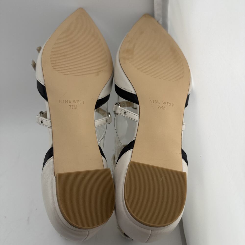 Nine‎ West Womens Aweso Off White Adjustable Ankle Strap 7.5 M NWB - Picture 7 of 9